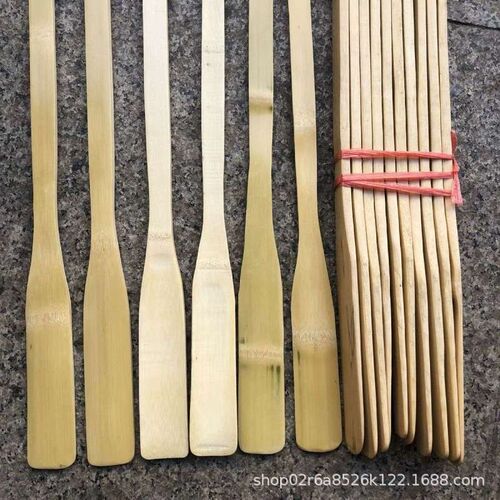 Bamboo Shoe Horn 50cm Long Handle Shoe Helper Shoe Extractor