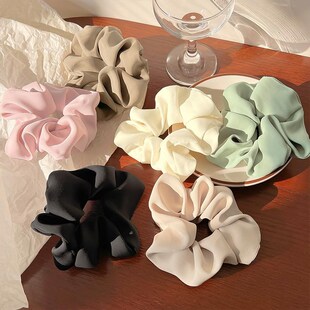 3/5/Pcs Silk Scrunchies Print Leopard Scrunchie Set Elastic