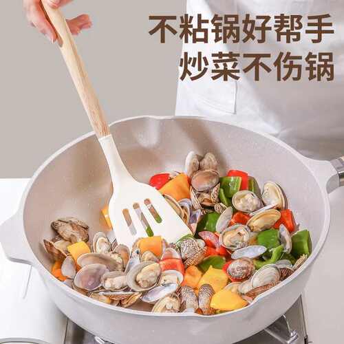 Non-stick silicone spatula heat resistant spatula soup spoon