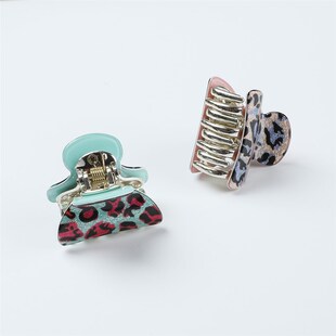 4PCS/Set 4CM Acrylic Flower Hair Claw Clip Women Girls Shinn