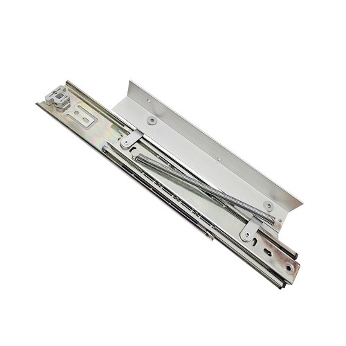 定制滑轨三段伸缩省空间折叠缓冲五金餐桌台面延长板升降轨道路轨