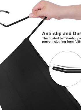 10pieces of rust proof chrome plated metal hangers open type