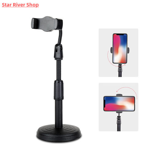 Mobile Phone Holder Stand 360 Rotate for Desktop Facetime Li