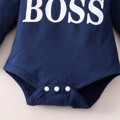 Spring 0-24 Months Newborn Baby Boy 2PCS Clothes Set Long Sl