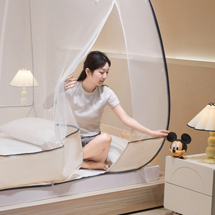 免安装 卧室1x190回形底1.8m床无底 回底蚊帐蒙古包家用202新款