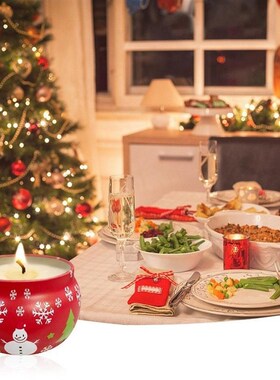 Christmas Aromatherapy Candle Scented Candle Jar Wax Gift