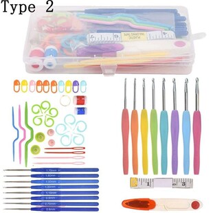 Crochet Hook Set Knitting Needles Set Stainless Steel Home U