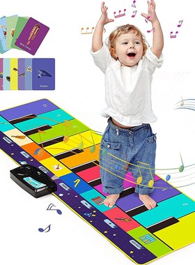 110x36cm Musical Piano Mat for Kids Toddlers Keyboard with 8