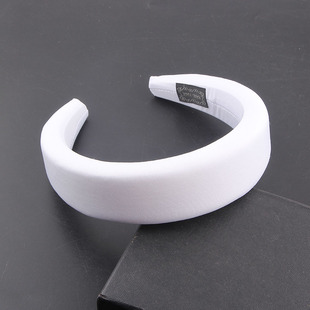 New Sponge Headbands for Women Solid Color Tiara Baroque He