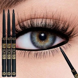 3Pcs Waterproof & Sweat-Proof Black Eyeliner Pencil - Long-L