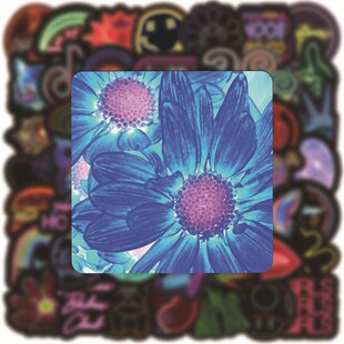 Light Graffiti Guitar 100PCS Laptop Neon Decal Stickers