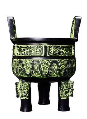 青铜器仿古摆件膳夫大克鼎圆鼎铜食器工艺品礼品客厅桌面送礼装饰