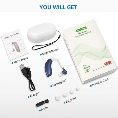 Hearing Aid Sound Amplifier  Rechargeable Portable Seniors