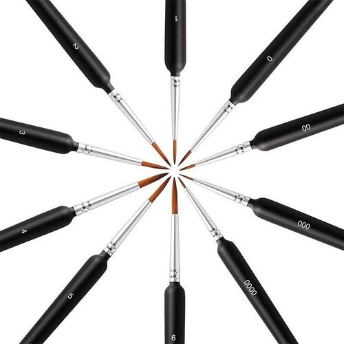 Miniature Paint Brushes Art Painting Brushes Set Detailing P