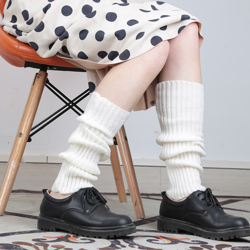New Japanese Lolita Sweet Girl Leg Warmer Knit Socks Wool Ba