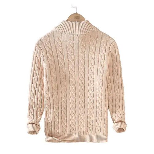Autumn Winter New Men pullover Sweater Mens Stand Collar Ha