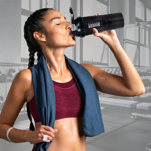 3 Layers Shaker Protein Bottle Powder Shake Cup Water Bottle