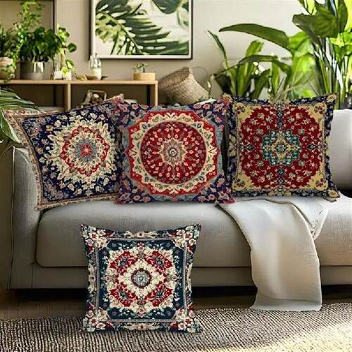 1pc Persian Pattern Pillow Cover For Home Living Room