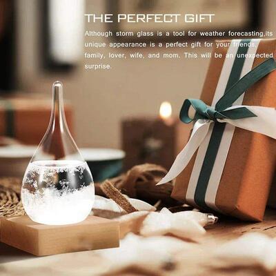 Crystal Transparent Storm Glass Bottle Barometer Bottles Wea