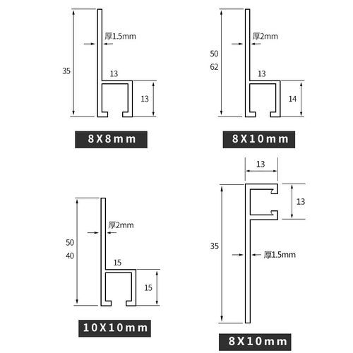 HF铝合金毛刷 工业机械防尘毛刷 密封毛刷加厚机床挡水条刷门刷条