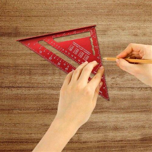 7 Inch Triangle Ruler Aluminum Alloy Speed Square Angle