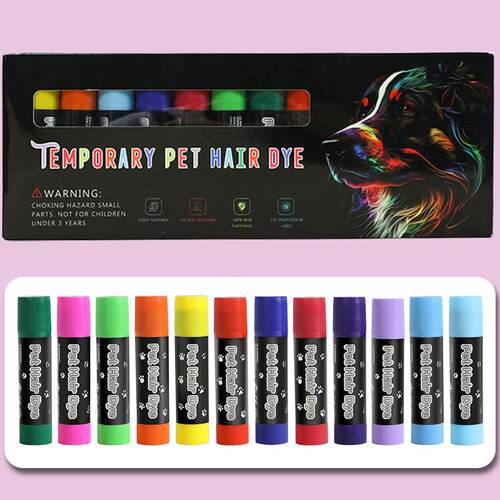 watersolubility temporary pet hair dye DIY dog Dyeing crayon