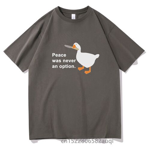 Goose Peace Was Never An Option Tshirt Unisex Shrink-proof C