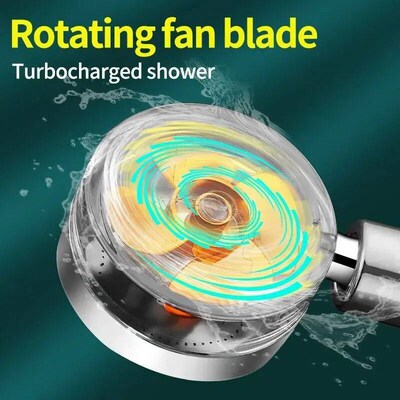 Propeller Shower Head Rainfall High Preassure Water Saving B