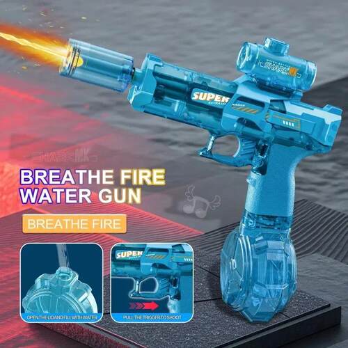 Led Light Emitting Electric Water Gun Toys Children Automati