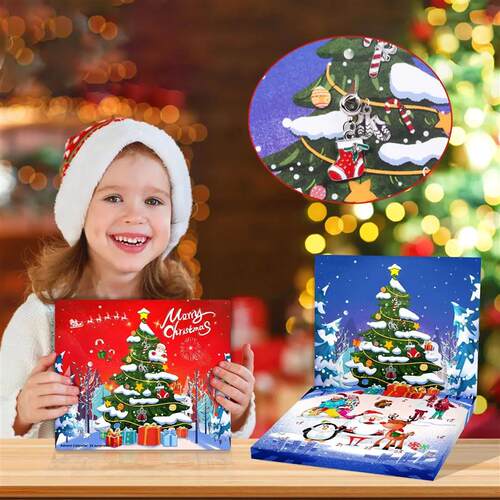 2025 Christmas Advent Calender Gift Blind Box DIY Snowman Sa