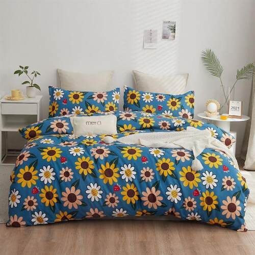 Cotton Bed sheets set quilt cover pillow cases fourpiece b