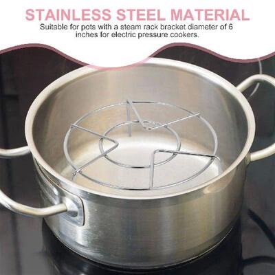 3 Pcs Stainless Steel Steam Rack Set 6 Inch Tripod Design