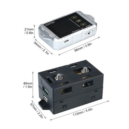 JUNTEK Wireless Digital voltmeter ammeter DC 0.01-100V 0.1-3