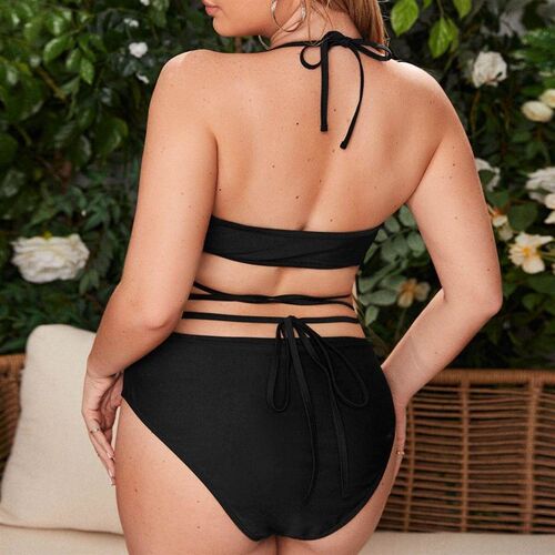 Fat woman bikini plus size swimsuit women