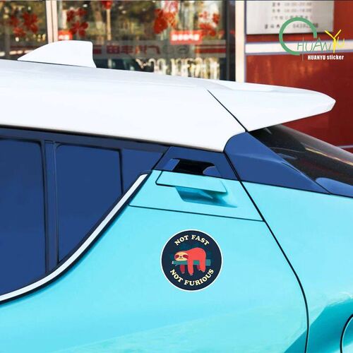 Not Fast Not Furious Car er Rear Windshield Trunk Decals Vin