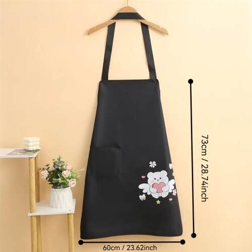 Waterproof Kitchen Aprons Household Cartoon Cooking Baking A
