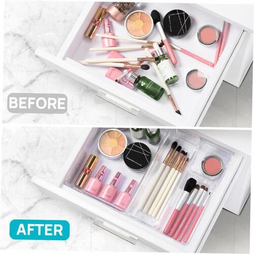 25pcs Plastic storage box set Cubes Drawer Organizer Makeup
