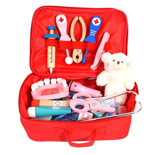 Doctor Toys Kids Wooden Pretend Play Kit Games for Girls oy