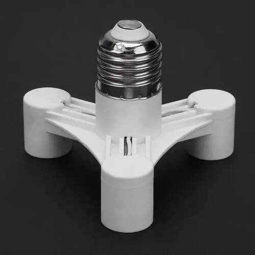 E27 LED Base Bulb Base E27 Socket E27 to 2/3/4/5/6 Bulb Head