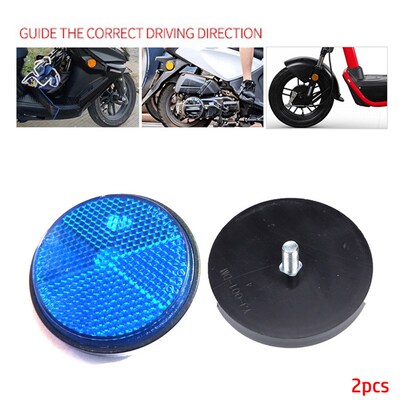 2pcs Circular Reflector Universal Car Trucks Motorcycle ATV