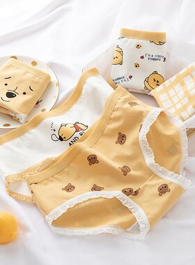 7 Pcs/Set Cotton Underwear Womens Panties Sexy Shorts Print