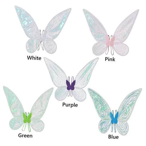Butterfly Fairy Wings Costume Women Girls Sparkle Princess