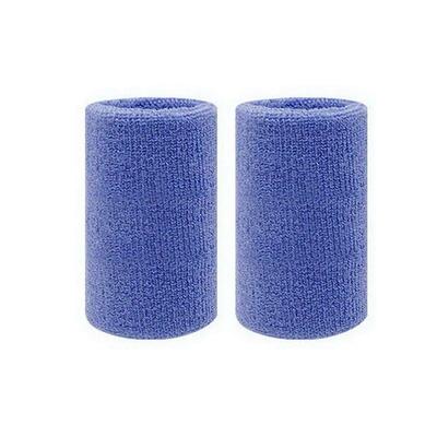 1 pair of blue sweat absorbing exercise wrists