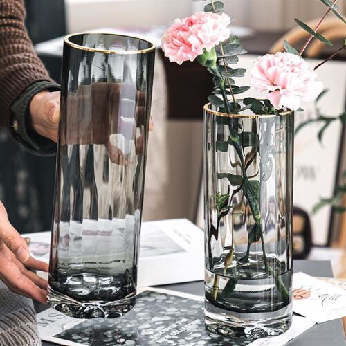 Vase furnishing articles flower arraHnging transparent glass