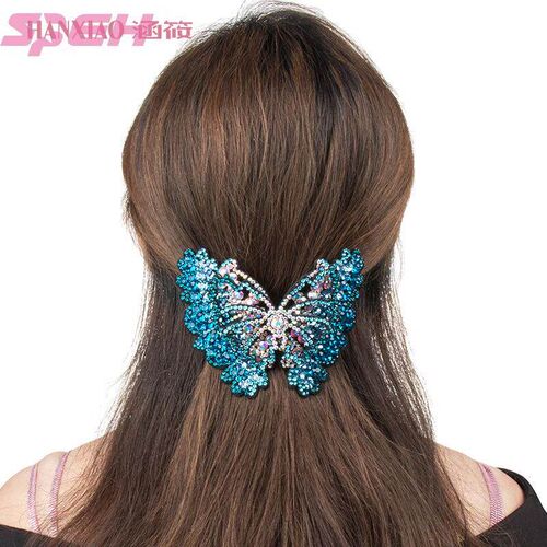 butterfly hairpin female  adult top clip water  headpiece ha