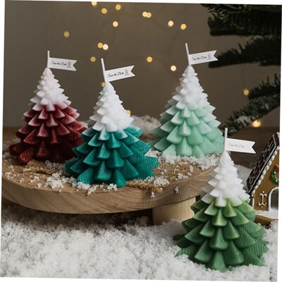 Scented Candle Christmas Tree Candles Home Decor Romantic