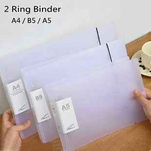 2-Ring Binder A4 Landscape Paper Organizer Document Binder A