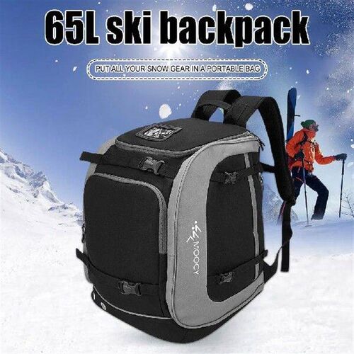 65L Ski Boot Bag Oxford Cloth Helmet Pocket Snowboard Bag
