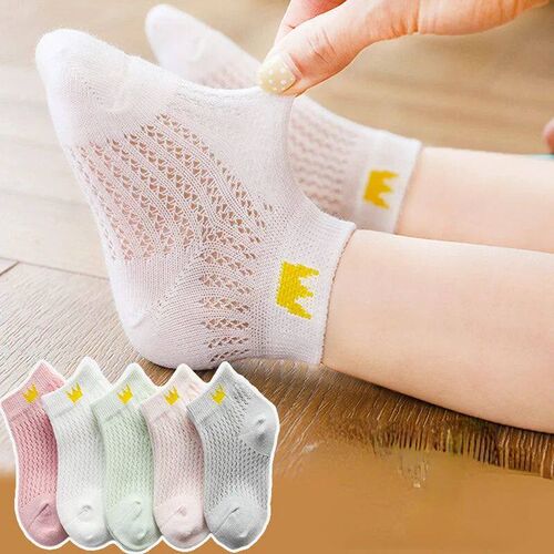 Cute Cotton Baby Short Socks 5 Pairs Toddler Boys Girls Summ