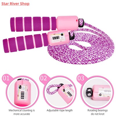 Counting Skipping Rope Fitness Exercise Jumping Ropes Childr